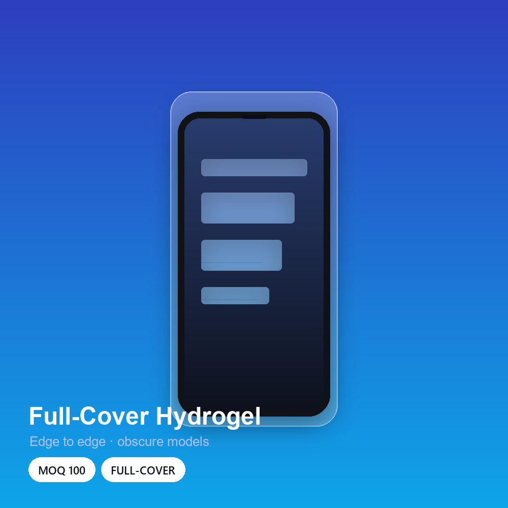 Full-Cover Hydrogel Film